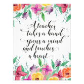 Lehrer Begrüßungszeichen Lehrer zurück zur Schule Fotodruck (Vorne)