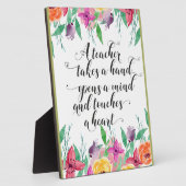 Lehrer Begrüßungszeichen Lehrer zurück zur Schule Fotoplatte (Seite)