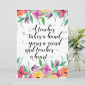 Lehrer Begrüßungszeichen Lehrer zurück zur Schule Karte (Stehend Vorderseite)