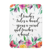 Lehrer Begrüßungszeichen Lehrer zurück zur Schule Magnet (Vertikal)