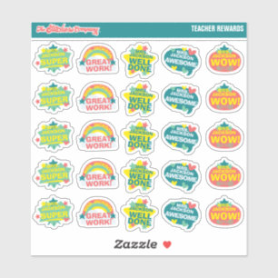 Lehrer belohnen Individuelle Name Labels Schule