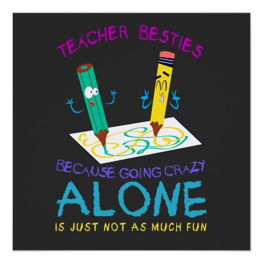 Lehrer besticht durch lustige Lehrerin Unisex Poster (Vorderseite)