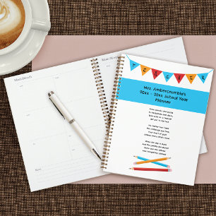 Lehrer Bewertung Red Yellow Blue Pencils Planer