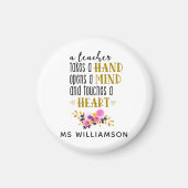 Lehrer Bewertung Typografie Custom Magnet (Vorne)