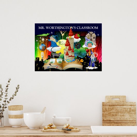 Lehrer / Bibliothek / Jedermanns Poster (Küche)