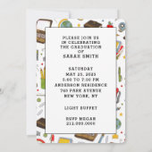 Lehrer Bildung Abschluss Einladung (Rückseite)