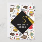 Lehrer Bildung Abschluss Einladung (Vorderseite)