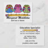 Lehrer/Bildung-Visitenkarte durch SRF Visitenkarte (Vorne/Hinten)