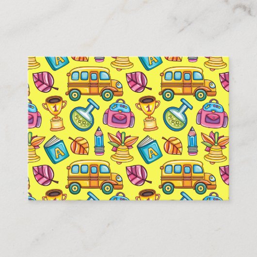 Lehrer/Bildung-Visitenkarte Visitenkarte (Vorderseite)