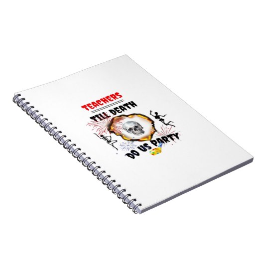Lehrer - Bis zum Tod tun wir Party Classic Notizblock (Rechte Seite)