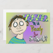 Lehrer bist du bereit für die Schule? (Vorne/Hinten)