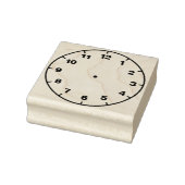 Lehrer Blank Clock Face Lehrhilfe Gummistempel (Stempel)