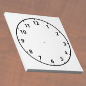 Lehrer Blank Clock Face Lehrhilfe Notizblock