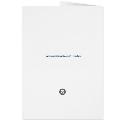 Lehrer Blooms Danke Karte (Hinten)