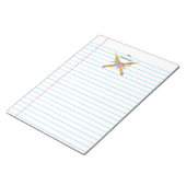 Lehrer Blumenstifte Notebook-Papierstreifen Notizblock (angewinkelt)