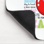 Lehrer Bogen Bleistift Apfel Lustig Zurück zur Sch Mousepad (Ecke)