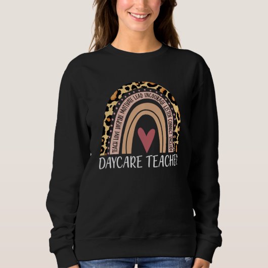 Lehrer Boho Rainbow Back to School Apprec Sweatshirt (Vorderseite)