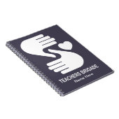 Lehrer-Brigaden-gewundenes Notizbuch Notizblock (Rechte Seite)