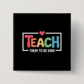 Lehrer bringen ihnen bei, wieder freundlich zur Sc Button (Vorderseite)