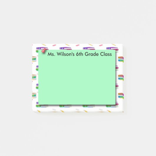 Lehrer-Buch-Grünbuch Posten-it® Anmerkungen Post-it Klebezettel (Vorderseite)