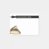 Lehrer-Buch u. Stift Post-it Klebezettel (Vorderseite)