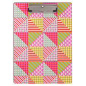 Lehrer bunte Patchwork-Klemmbrett Klemmbrett (Vorderseite)