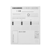 Lehrer/Büroplaner-Notepad Notizblock (Rotiert)