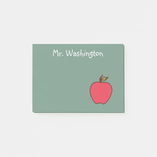 Lehrer-Chalkboard Post Es Notizen Geschenk (Vorderseite)