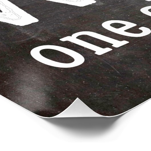 Lehrer chalkboard Skript zitieren mit rotem Apfel Poster (Ecke)