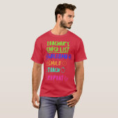 LEHRER CHECKLISTE lustig T-Shirt (Vorne ganz)
