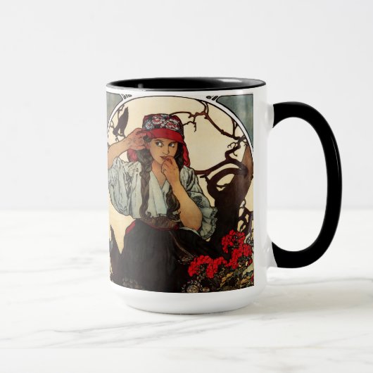 Lehrer-Chor-Tasse Alphonse Mucha Moravian Tasse (Rechts)