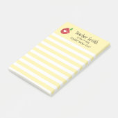 Lehrer coolster Apfelsinengelb Post-it Klebezettel (angewinkelt)
