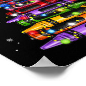 Lehrer Crayon Christmas Tree Lights Student Schoo Poster (Ecke)