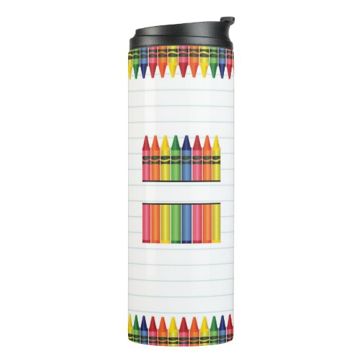 Lehrer Crayons Thermosbecher (Nach links gedreht)