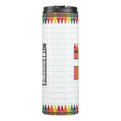 Lehrer Crayons Thermosbecher (Rückseite)