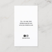 Lehrer Creative Apple Splash Beruflich Visitenkarte (Rückseite)