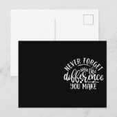 Lehrer-Dankbarkeits-Designidee Postkarte (Vorne/Hinten)