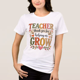 Lehrer — Danke, dass ihr uns helft zu wachsen Tri-Blend Shirt