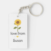 Lehrer Danke, dass Sie uns geholfen haben, Sonnenb Schlüsselanhänger (Rückseite)