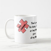 Lehrer Danke für Ihr Geschenk personalisierte Lehr Kaffeetasse (Links)