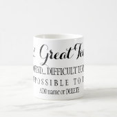 Lehrer danke Ihnen dankbar verlassend Geschenk Kaffeetasse (Mittel)