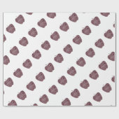 Lehrer danke Ihnen Mosaic Red Apple Wertschätzung Geschenkpapier (Flach)