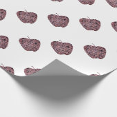 Lehrer danke Ihnen Mosaic Red Apple Wertschätzung Geschenkpapier (Ecke)