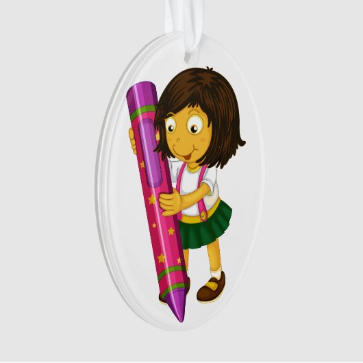 Lehrer danke Ihnen Ornament (Vorderseite)