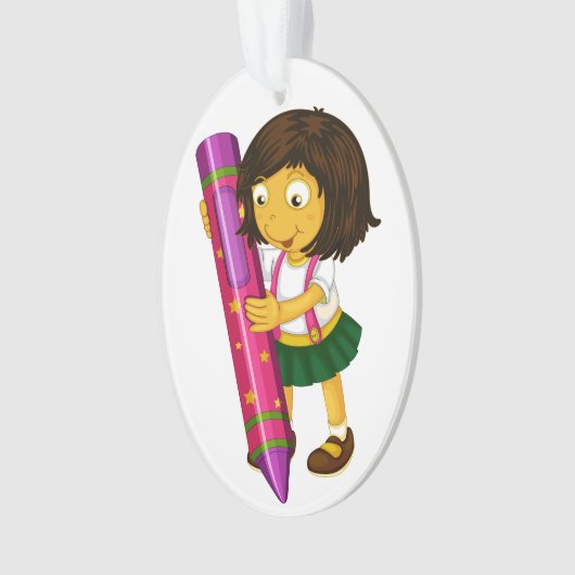 Lehrer danke Ihnen Ornament (Vorderseite)