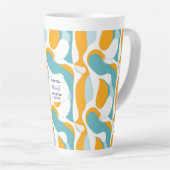 Lehrer Danke – Personalisiert Milchtasse (Rechte Ecke)