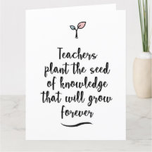 Lehrer "danken Ihnen" zu kardieren