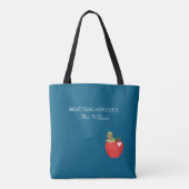 Lehrer Dankeschön Bester Lehrer Aller Zeiten Apfel Tasche (Rückseite)