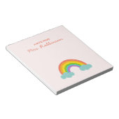 Lehrer-Dankeschön Regenbogen-Notizblock Notizblock (angewinkelt)