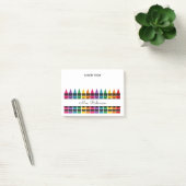 Lehrer-Dankeschön-Regenbogen-Stift Post-it Klebezettel (Büro)